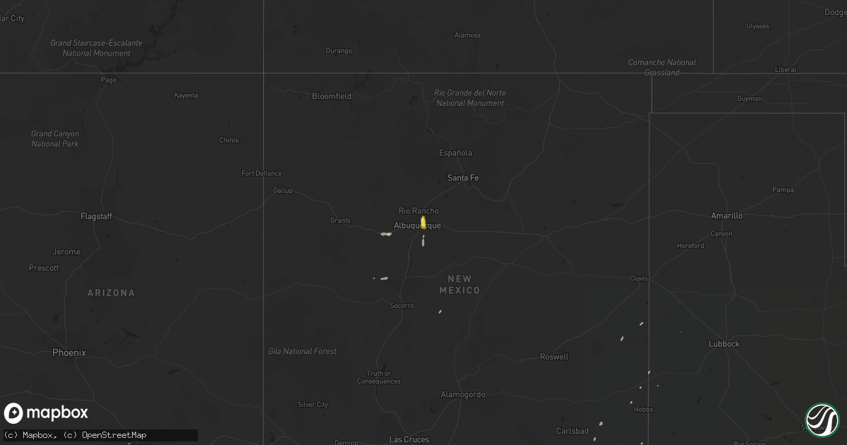 Hail map on November 5, 2016