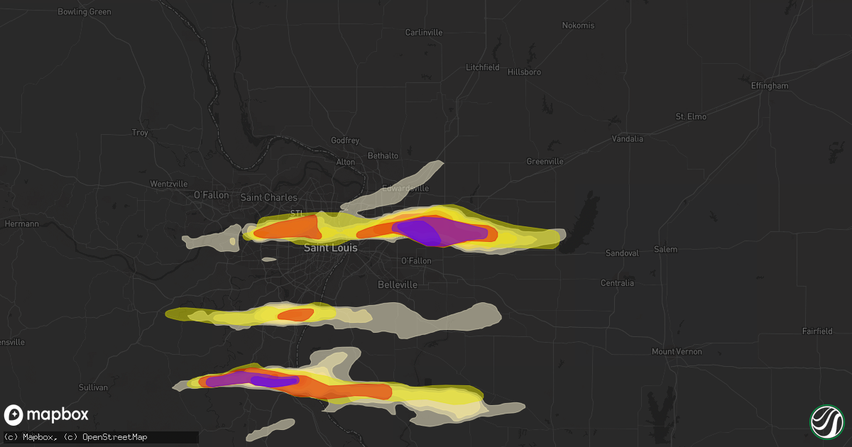 Hail map in Troy, IL on November 5, 2017