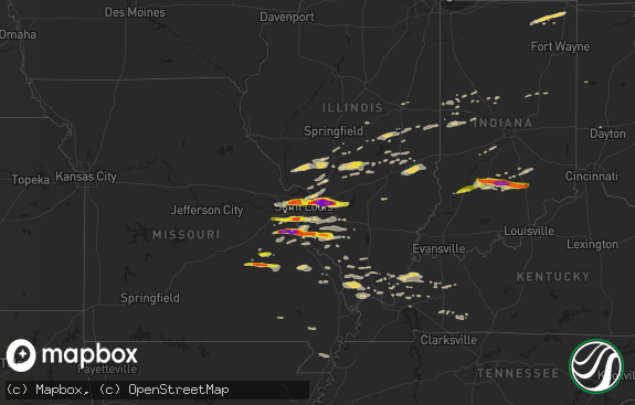 Hail map preview on 11-05-2017