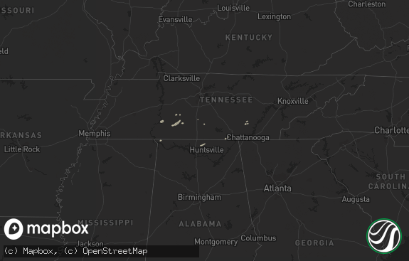 Hail map preview on 11-05-2018