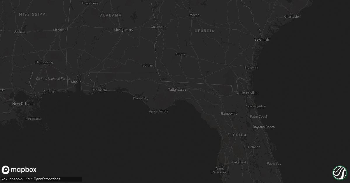 Hail map in Florida on November 5, 2019