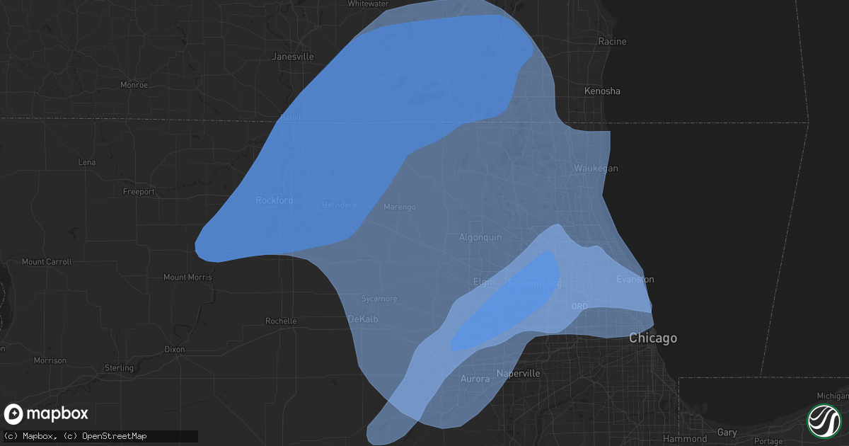Hail map in Saint Charles, IL on November 5, 2022