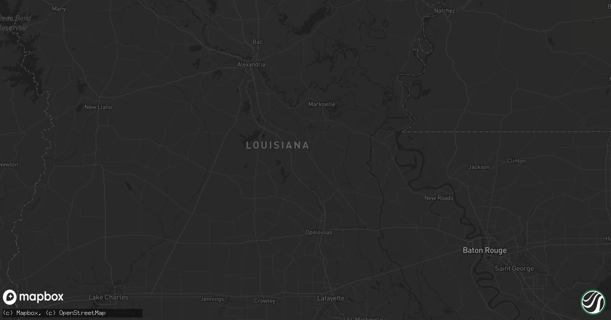 Hail map in Bunkie, LA on November 5, 2024