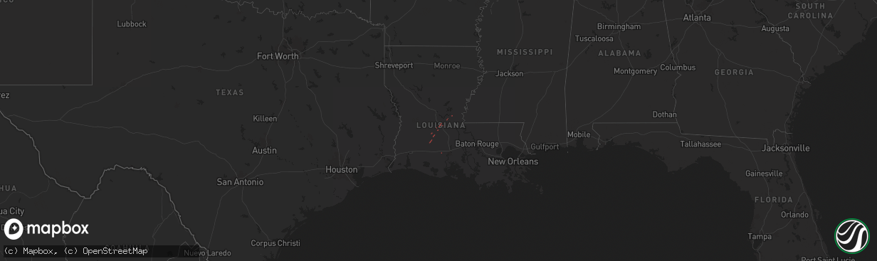 Hail map on November 5, 2024