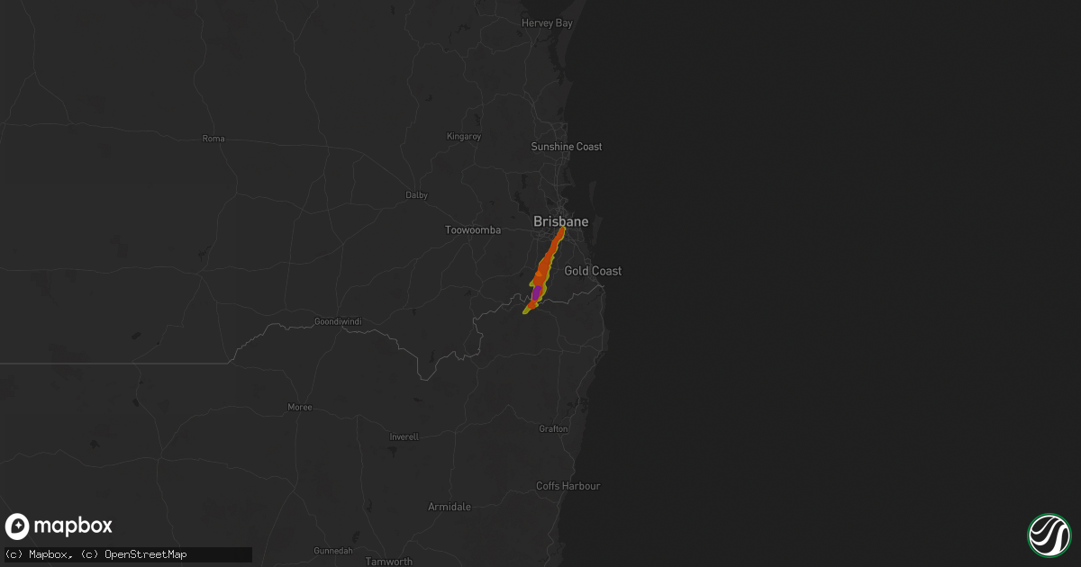 Hail map on November 5, 2024