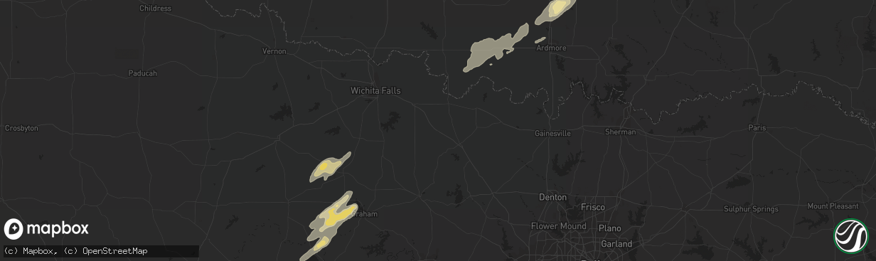 Hail map in Davis, OK on November 6, 2011