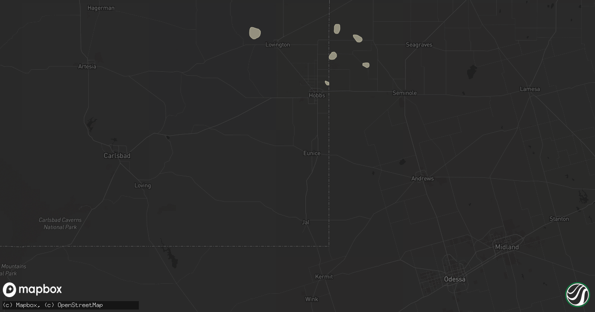 Hail map in Dryden, TX on November 6, 2016