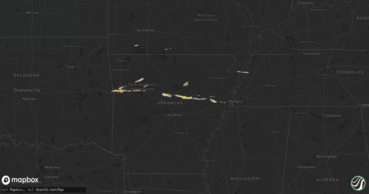 Hail map on November 6, 2017