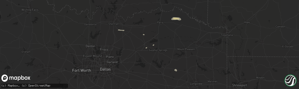 Hail map in Cumby, TX on November 6, 2018