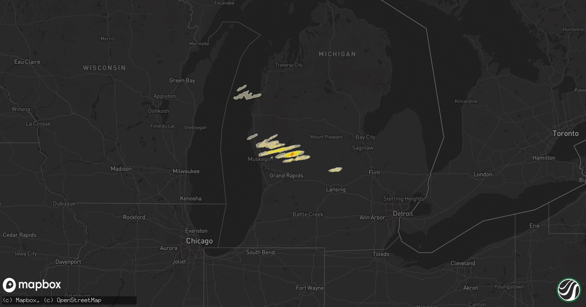 Hail map on November 6, 2023