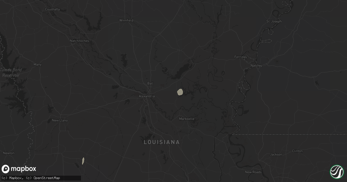 Hail map in Deville, LA on November 6, 2024