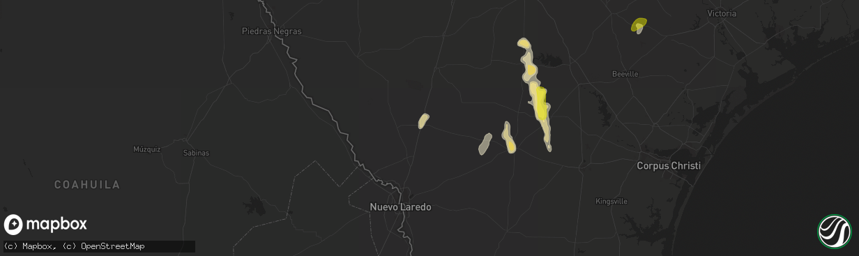 Hail map in Encinal, TX on November 7, 2016