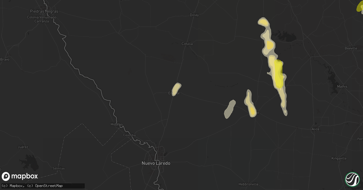 Hail map in Encinal, TX on November 7, 2016