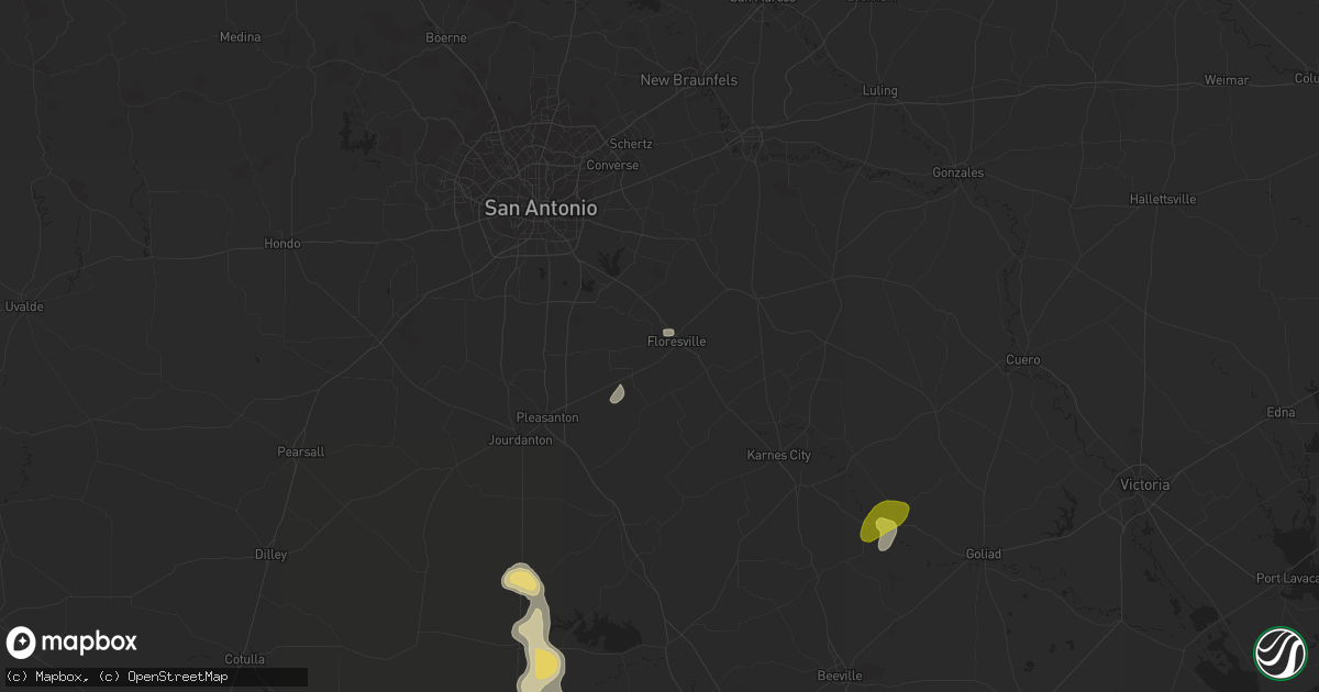 Hail map in Floresville, TX on November 7, 2016