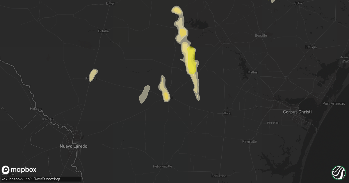 Hail map in Freer, TX on November 7, 2016