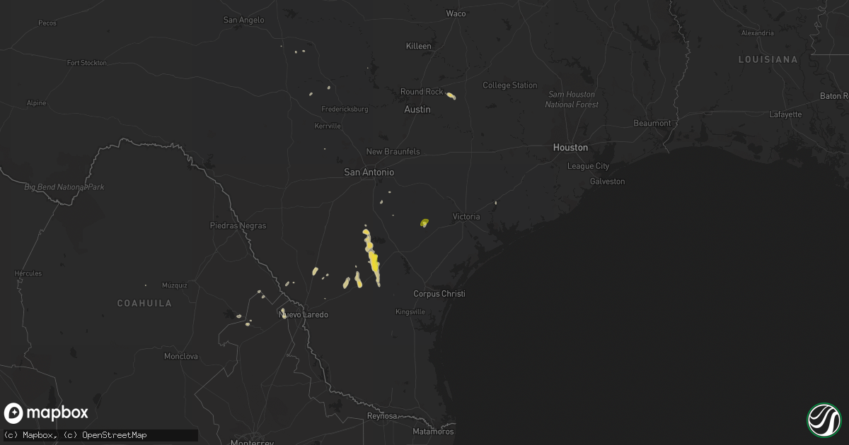 Hail map on November 7, 2016