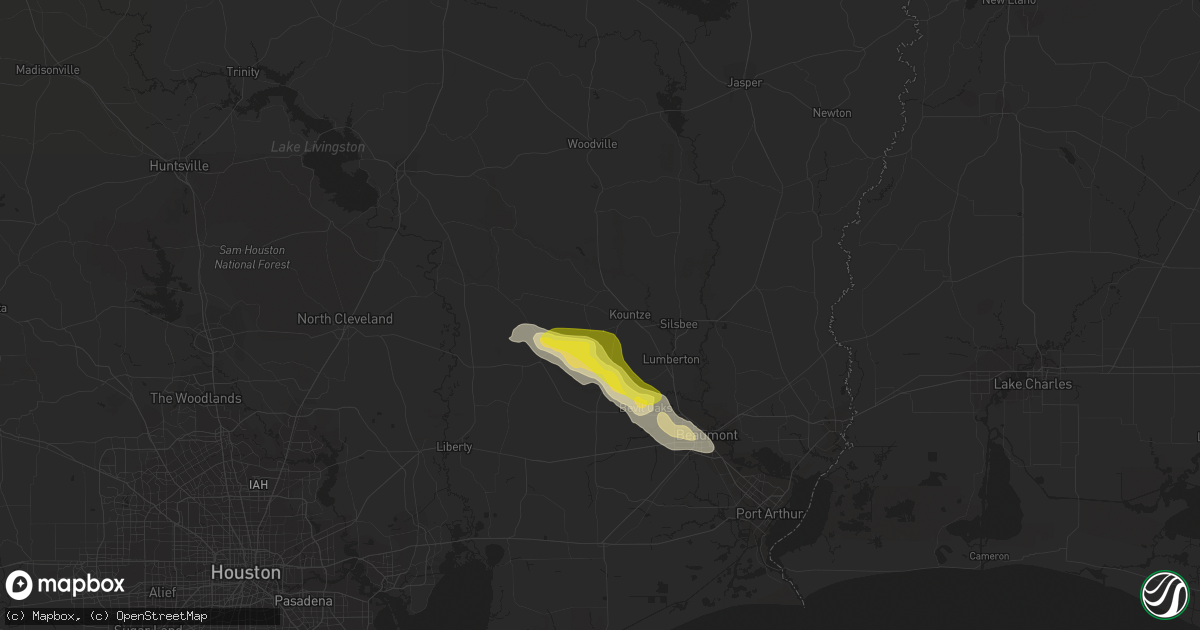 Hail map in Kountze, TX on November 7, 2018
