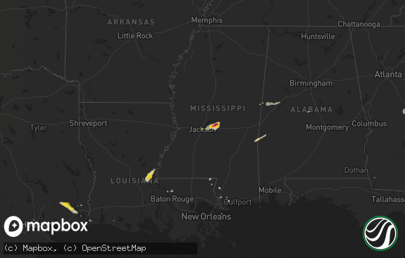 Hail map preview on 11-07-2018