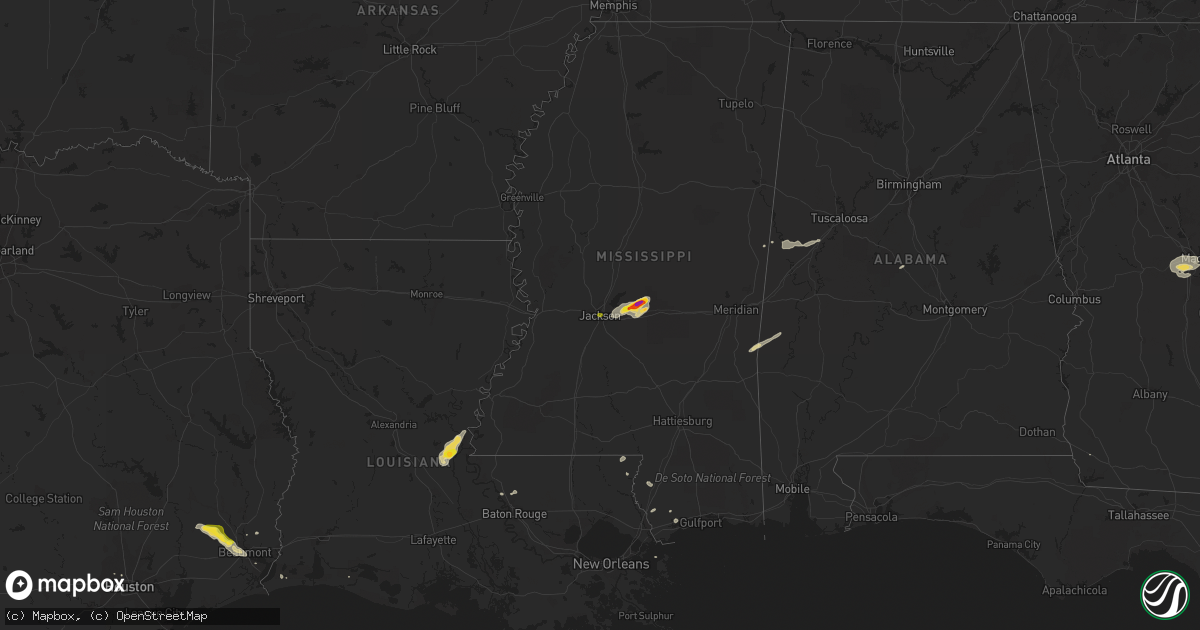 Hail map on November 7, 2018