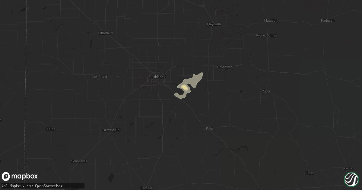 Hail map in Slaton, TX on November 7, 2024