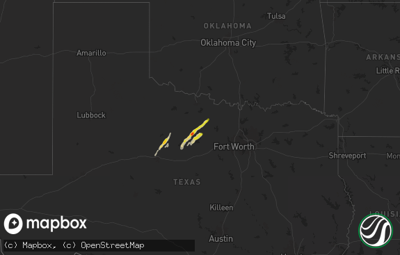 Hail map preview on 11-07-2024