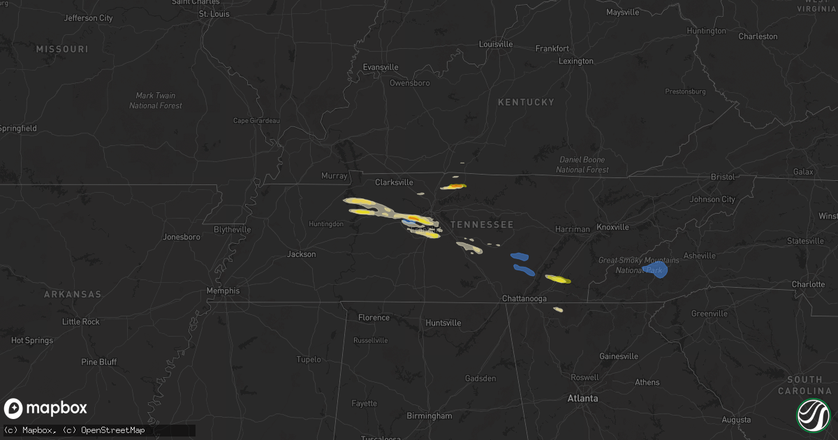 Hail map on November 7, 2025