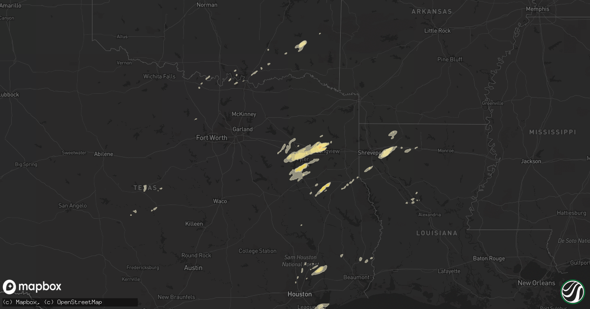 Hail map in Oklahoma on November 8, 2011