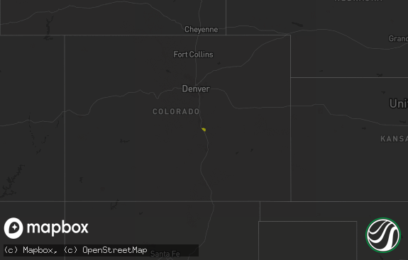 Hail map preview on 11-08-2015