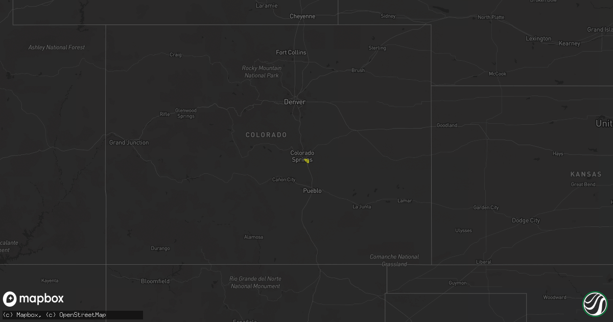 Hail map on November 8, 2015