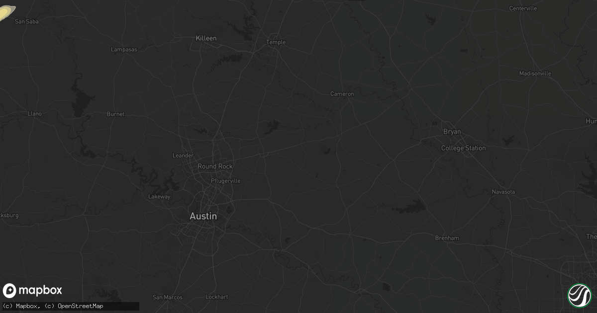 Hail map in Richland Springs, TX on November 8, 2018