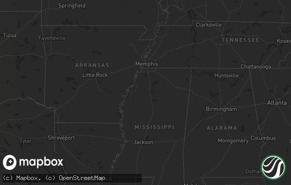 Hail map preview on 11-08-2020