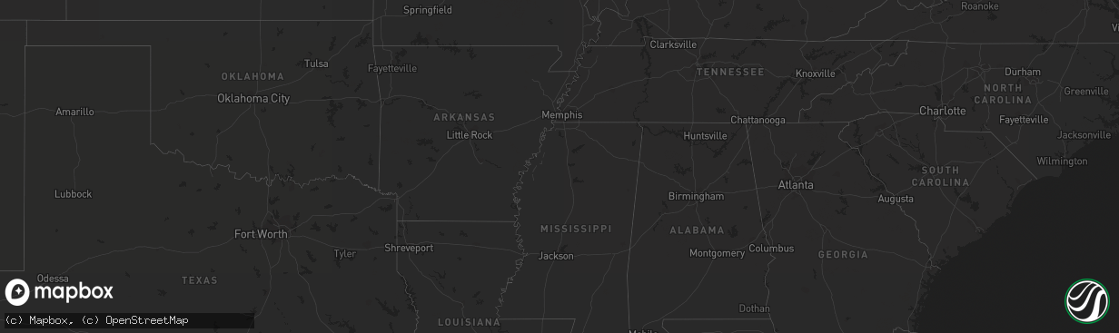 Hail map on November 8, 2020