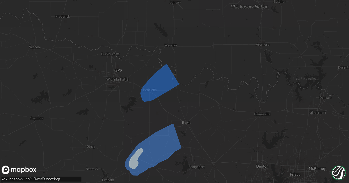 Hail map in Ringgold, TX on November 8, 2024