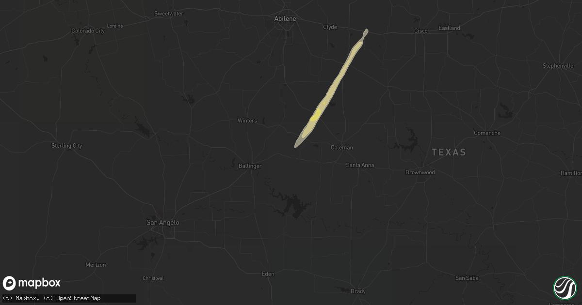 Hail map in Talpa, TX on November 8, 2024