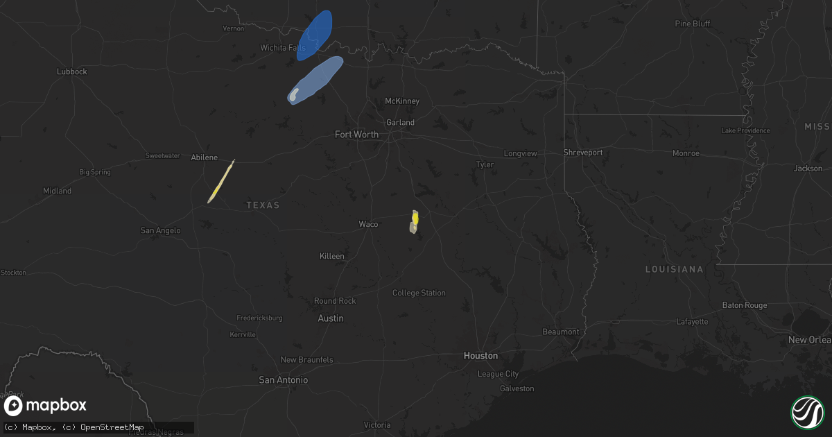 Hail map on November 8, 2024