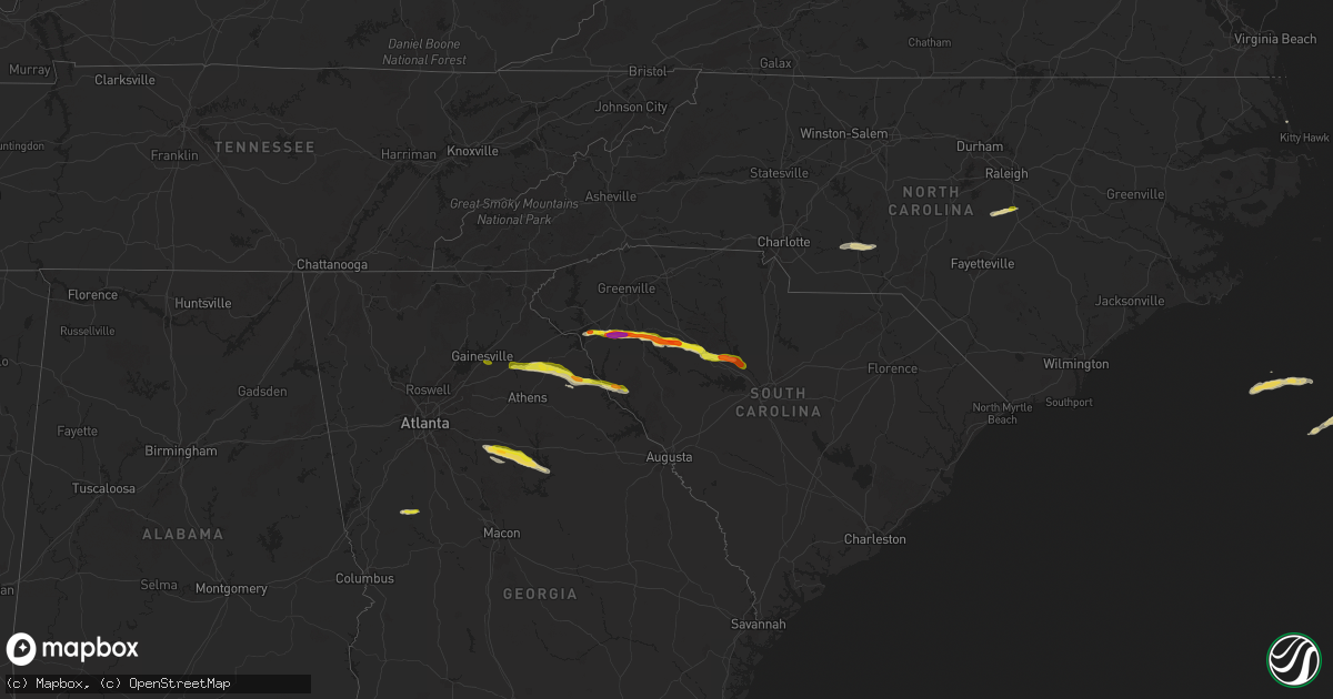 Hail map on November 8, 2025