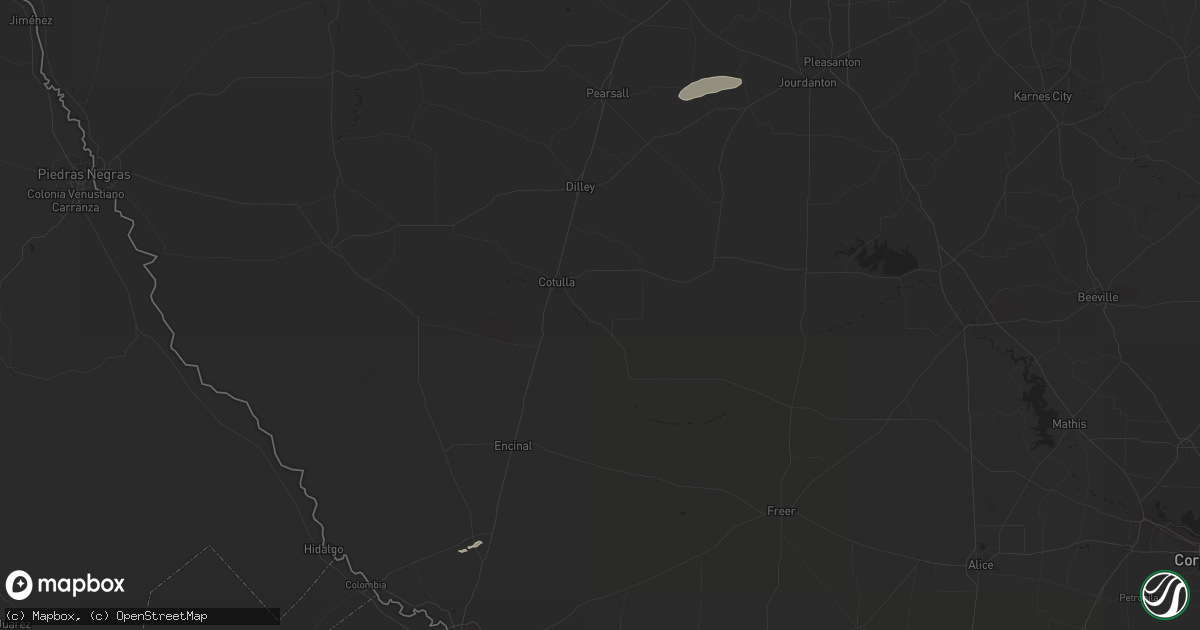 Hail map in Laredo, TX on November 9, 2011