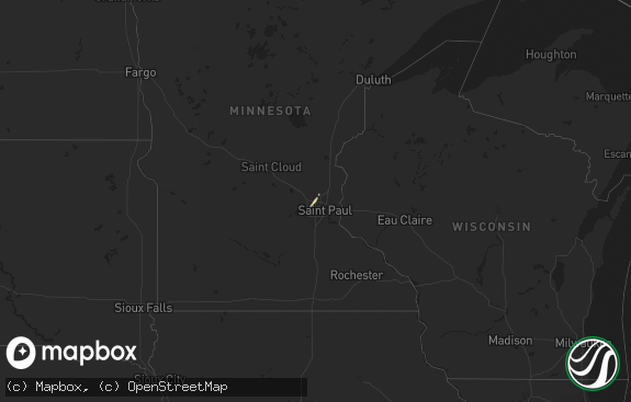 Hail map preview on 11-09-2012