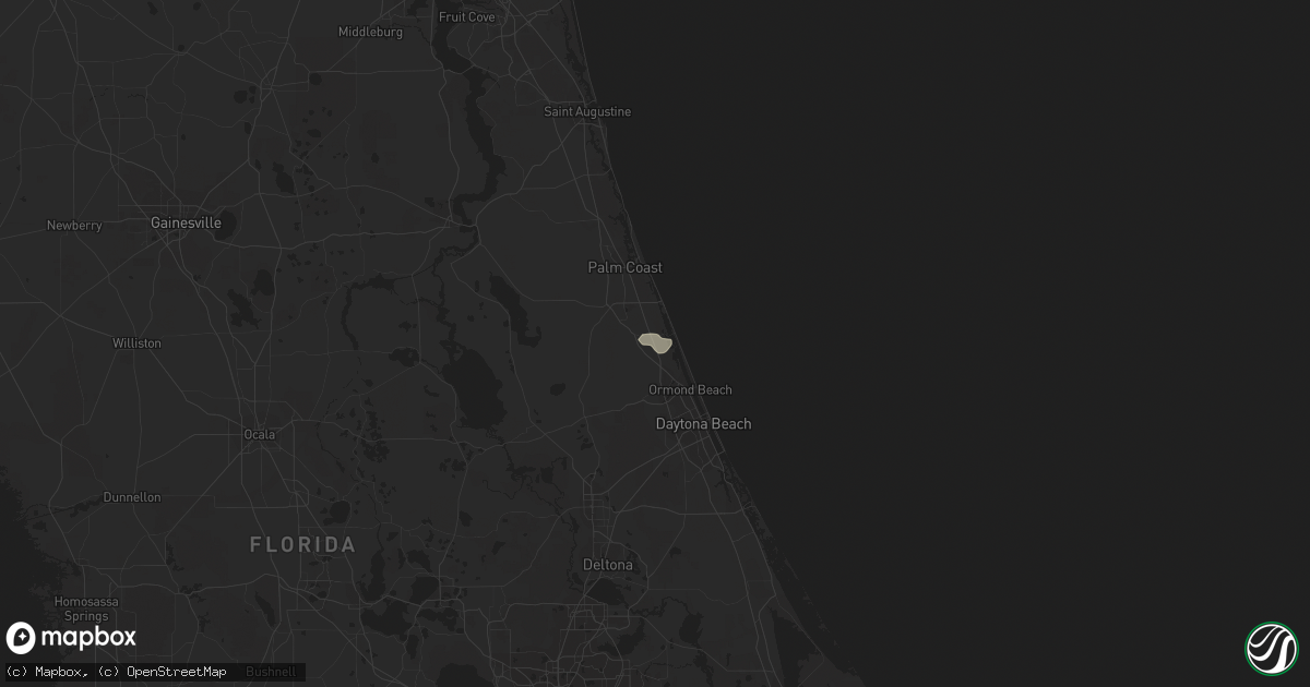 Hail map in Ormond Beach, FL on November 9, 2018