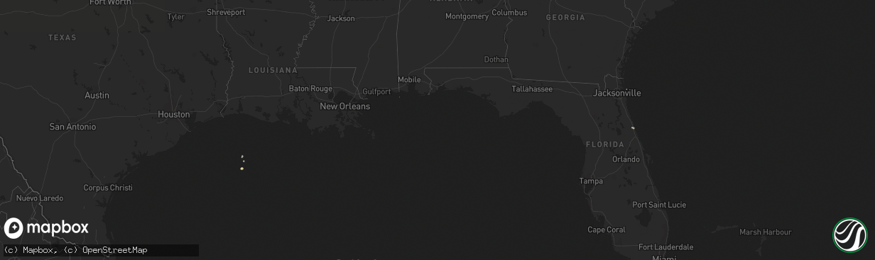 Hail map on November 9, 2018