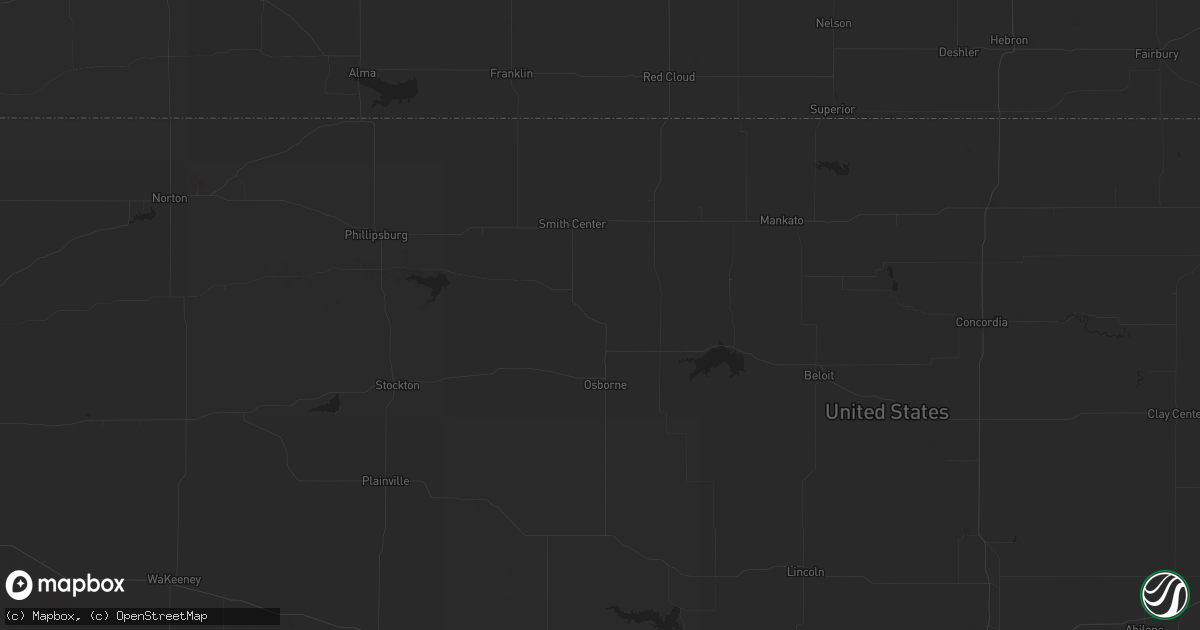 Hail map in Portis, KS on November 9, 2020