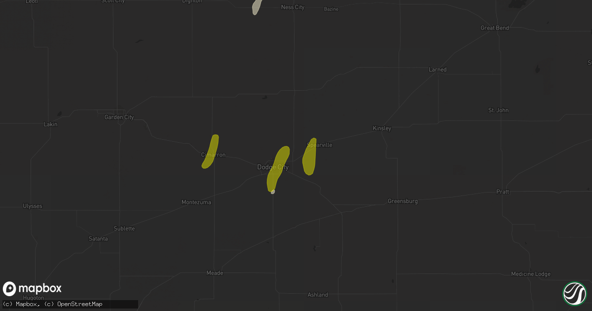 Hail map in Wright, KS on November 9, 2020