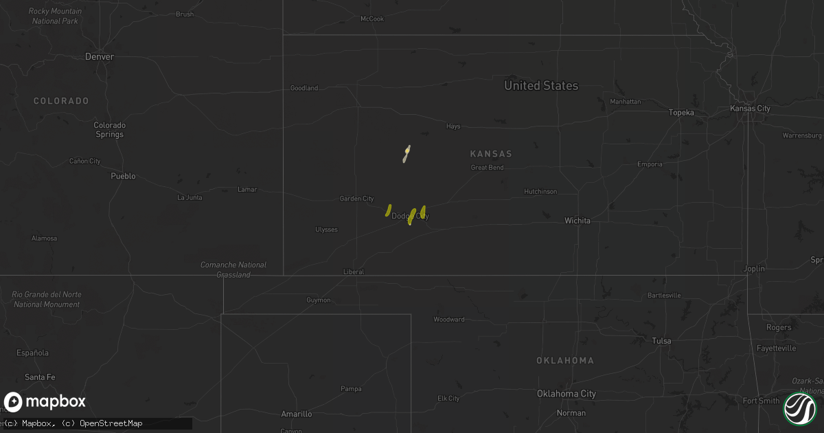 Hail map on November 9, 2020
