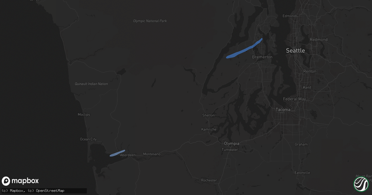 Hail map in Seabeck, WA on November 9, 2021