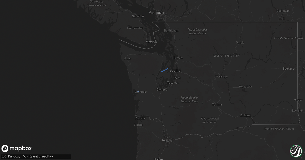 Hail map on November 9, 2021