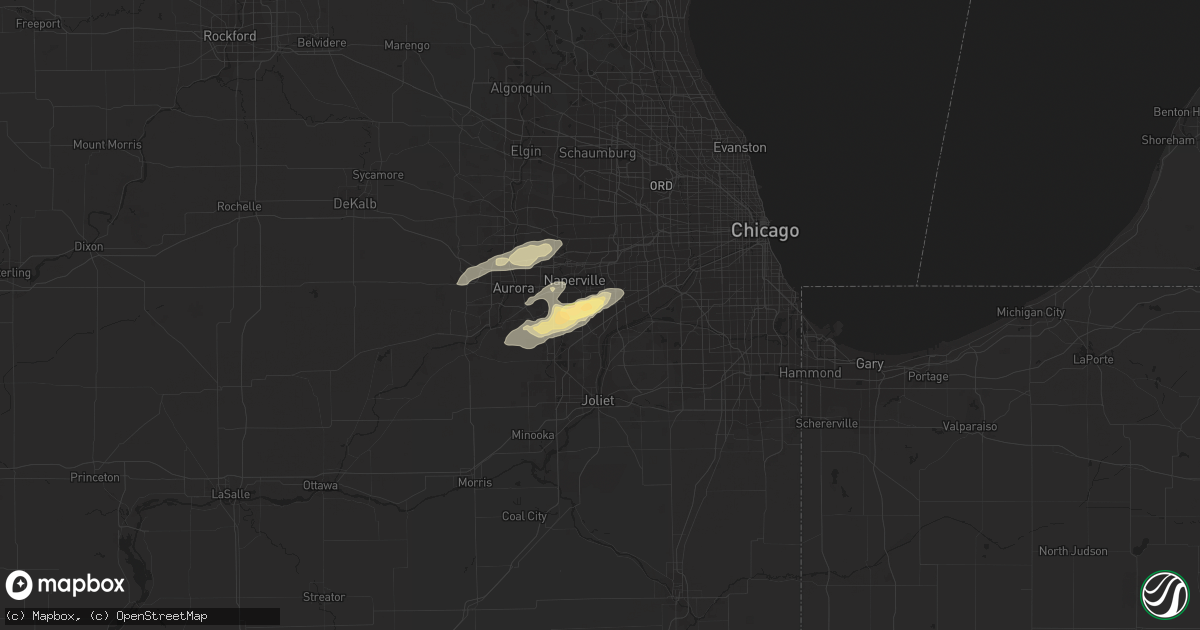 Hail map in Bolingbrook, IL on November 10, 2012