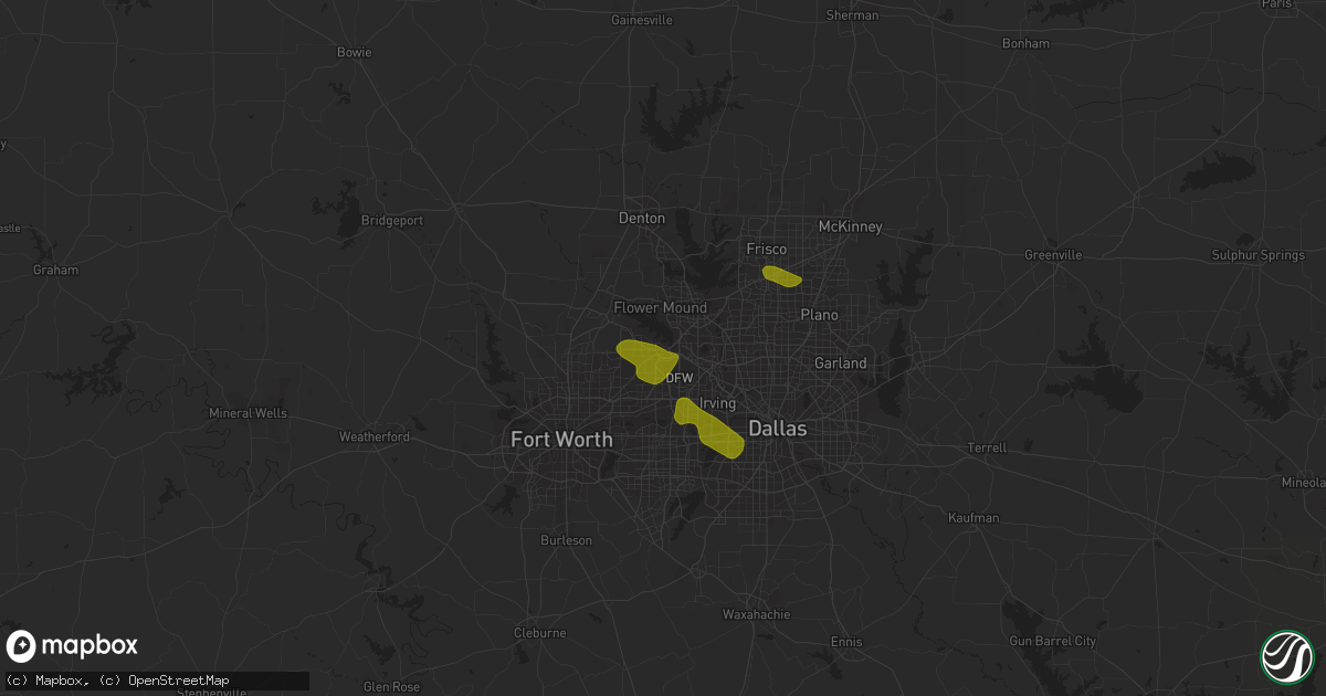 Hail map in Grapevine, TX on November 10, 2021