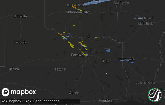 Hail map preview on 11-10-2021