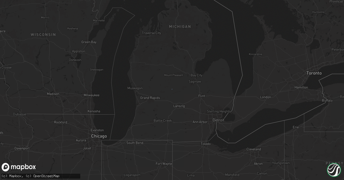 Hail map on November 10, 2024