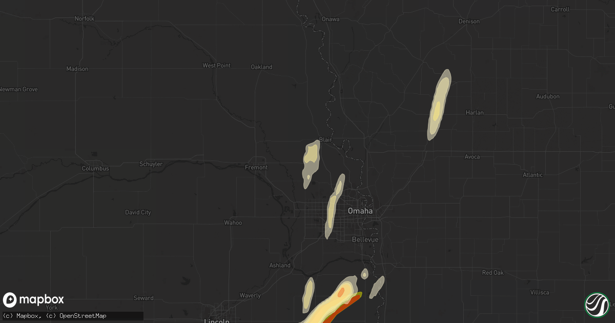 Hail map in Kennard, NE on November 11, 2015